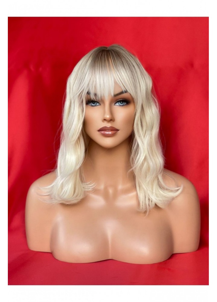 Luxury Kısa Dalgalı Ombreli Peruk Model